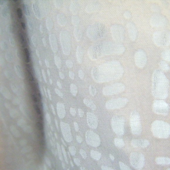 White Wrap Side Tie Sheer Patterned Blouse Size XS - Picture 6 of 8